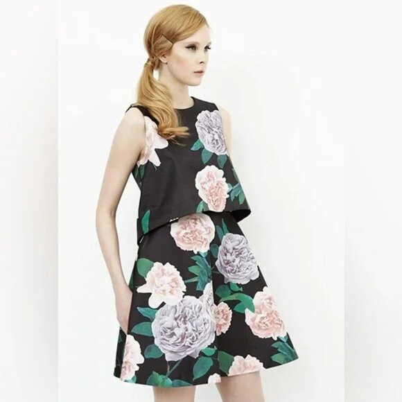ERIN by Erin Fetherston Dresses & Skirts - Tippy Rose Floral Garden Party Mini Party Dress